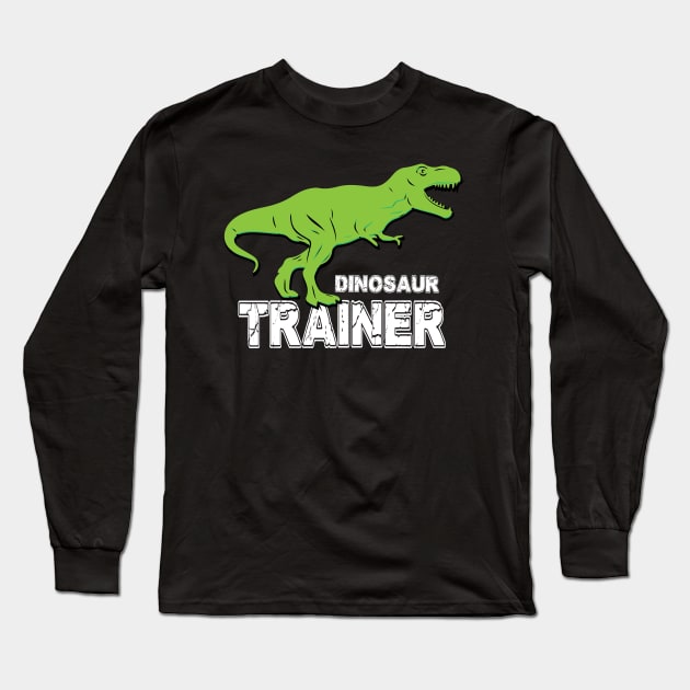 Dinosaur Trainer Halloween T Shirt, Costume for Adults Kids Long Sleeve T-Shirt by ChristianCrecenzio